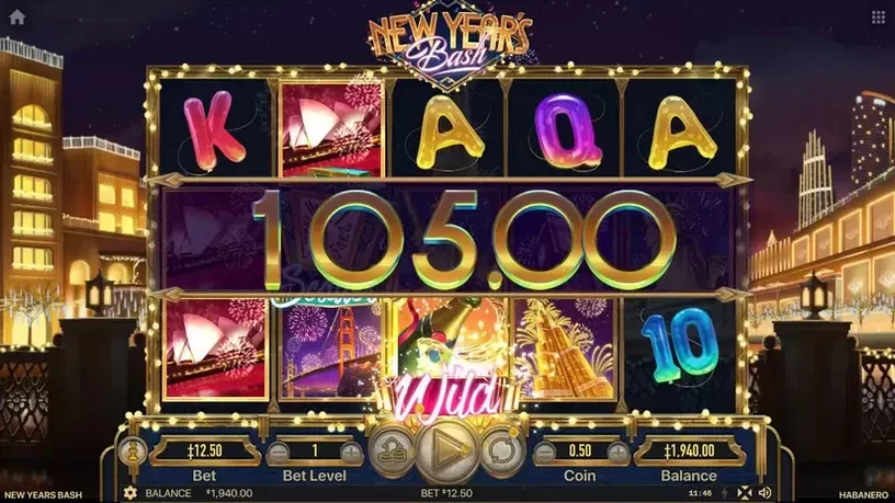 New Year' Bash slot screenshot 2