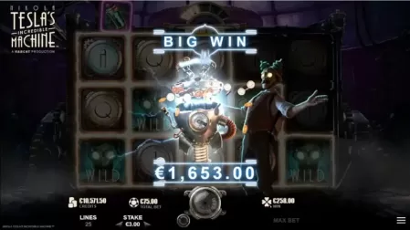 Nikola Tesla's Incredible Machine slot screenshot 5