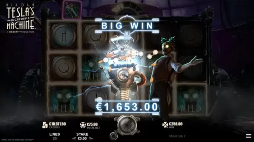 Nikola Tesla's Incredible Machine slot screenshot 5