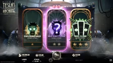 Nikola Tesla's Incredible Machine slot screenshot 2