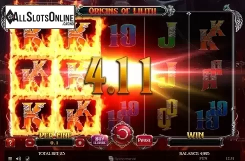 Win Screen 1. Origins Of Lilith from Spinomenal