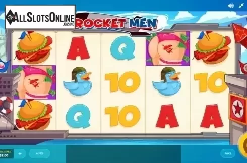 Reels screen. Rocket Man (Red Tiger) from Red Tiger