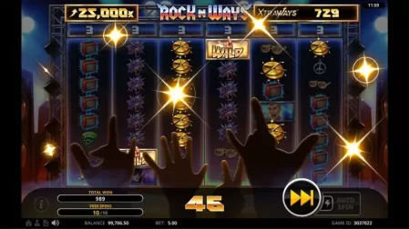 Rock N' Ways XtraWays slot screenshot 6