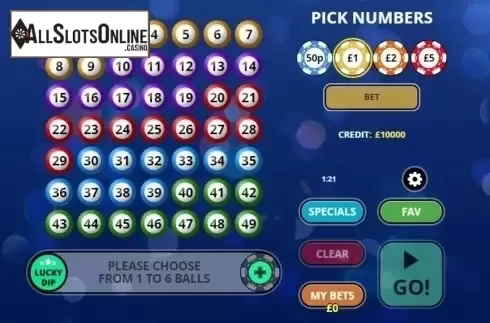 Reel screen. Rush Lotto from Inspired Gaming