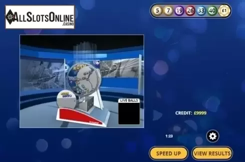Reel screen. Rush Lotto from Inspired Gaming