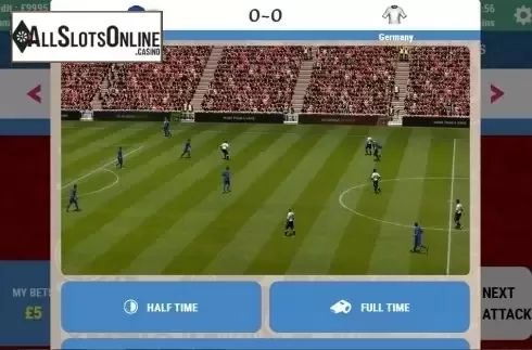 Reel screen. Rush World Cup Go! from Inspired Gaming