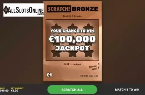 Game Screen 1. Scratch Bronze from Hacksaw Gaming