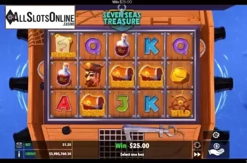 Bonus Game screen