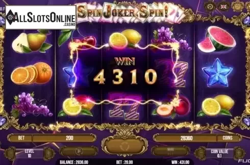 Respin Feature 2. Spin Joker, Spin from Fugaso