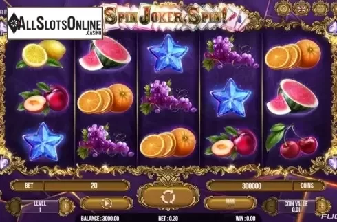 Reel Screen. Spin Joker, Spin from Fugaso