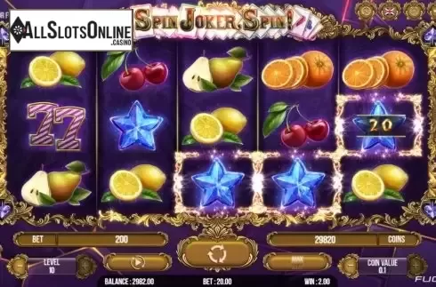 Win Screen 1. Spin Joker, Spin from Fugaso