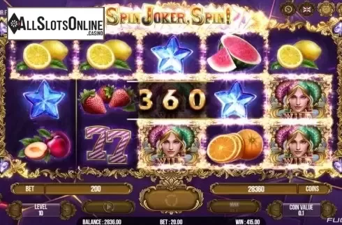 Respin Feature 2. Spin Joker, Spin from Fugaso