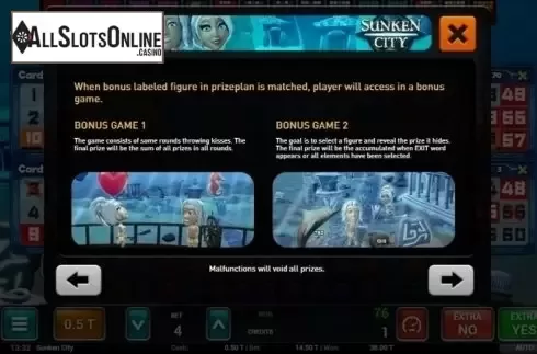 Bonus Games 1. Sunken City Bingo from MGA