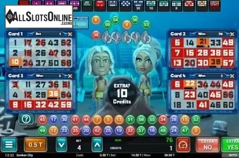 Game Screen 2. Sunken City Bingo from MGA