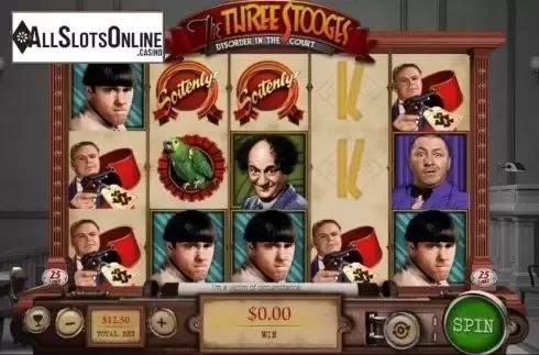 Game Workflow screen. Three Stooges (Pariplay) from Pariplay