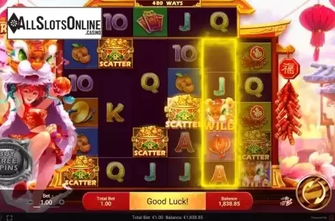 Free Spins Win Screen