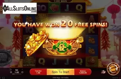 Free Spins Win Screen 2