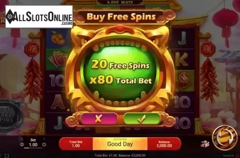 Buy Feature Win Screen