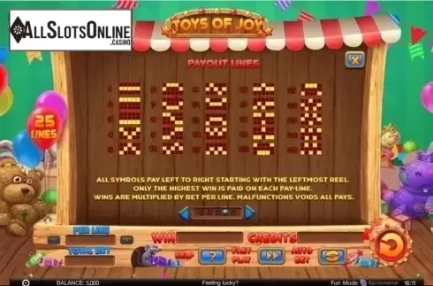 Screen5. Toys of Joy from Spinomenal