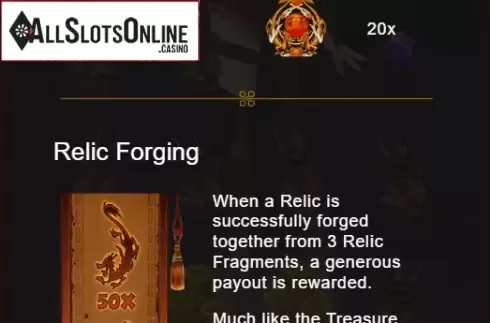Paytable 3. Treasure Tombs from Bunfox