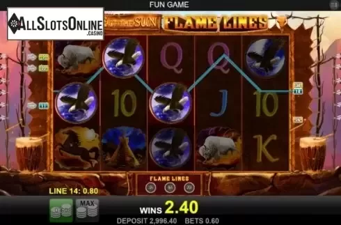 Win Screen 1. Tribe Of The Sun from Merkur