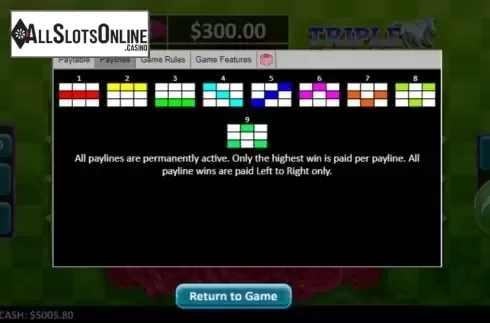 Paytable 2