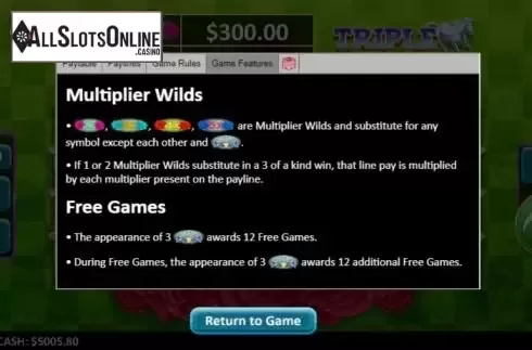 Paytable 3