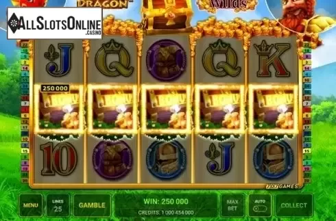 Win screen. Viking & Dragon from Greentube