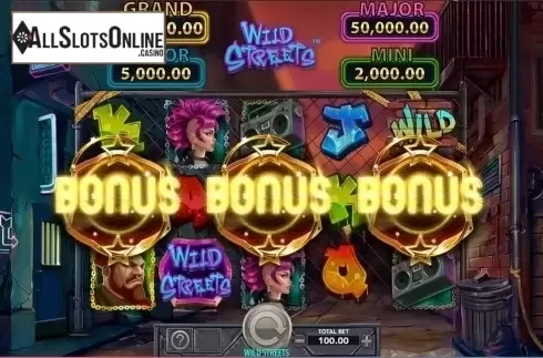 Scatter win screen. Wild Streets from Red7