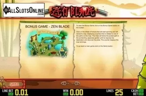 Paytable 3. Zen Blade HD from World Match
