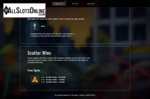 Screen6. Zombiezee Money from Rival Gaming