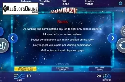 Game Rules. Zumbazi from DLV