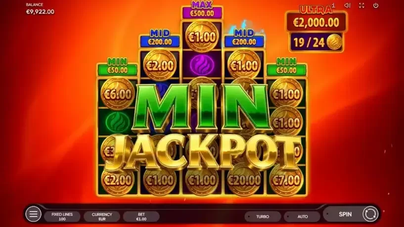 Burning Coins 100 slot screenshot 