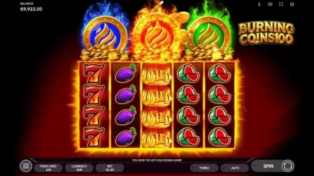 Burning Coins 100 slot screenshot 2