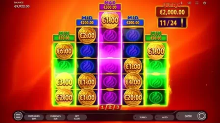Burning Coins 100 slot screenshot 4