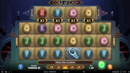 Coils of Cash slot screenshot 1