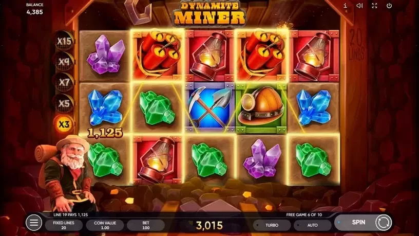Dynamit Miner slot screenshot 7