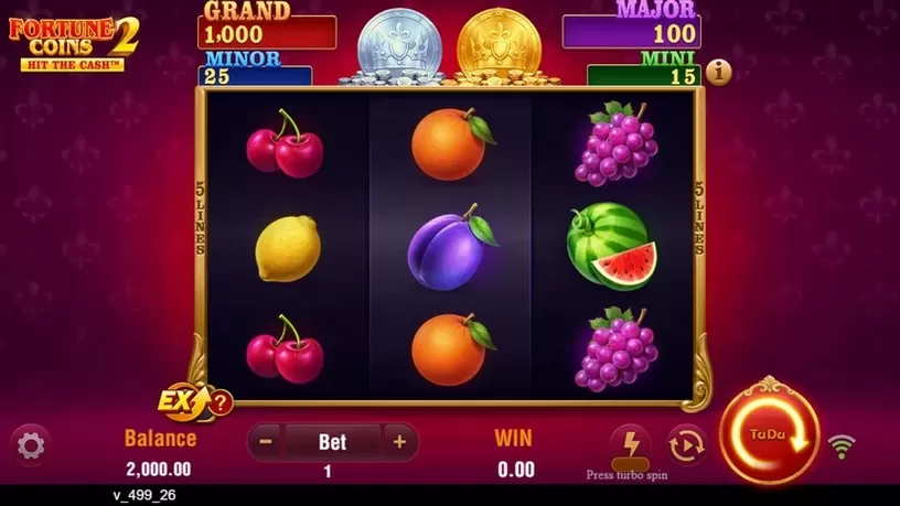 Fortune Coins 2 slot screenshot 1