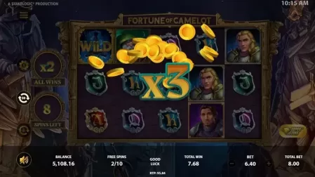 Fortune Of Camelot slot screenshot 5
