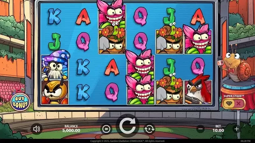 Garden Gladiators slot screenshot 1