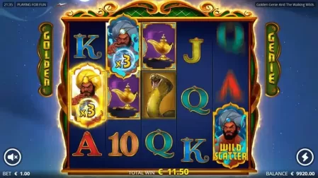 Golden Genie slot screenshot 4