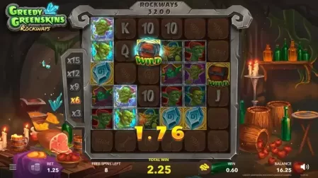 Greedy Greenskins Rockways slot screenshot 4