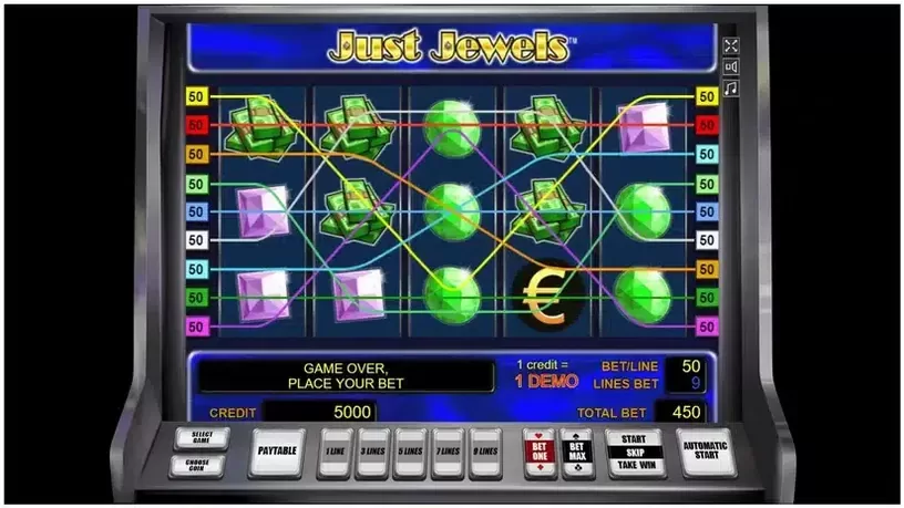 Just Jewels slot screenshot 1
