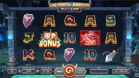 Labyrinth of Knossos Multijump slot screenshot 1
