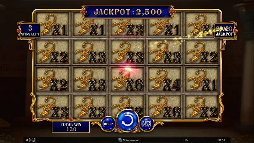 Lucky Jack Tuts Treasures slot screenshot 9