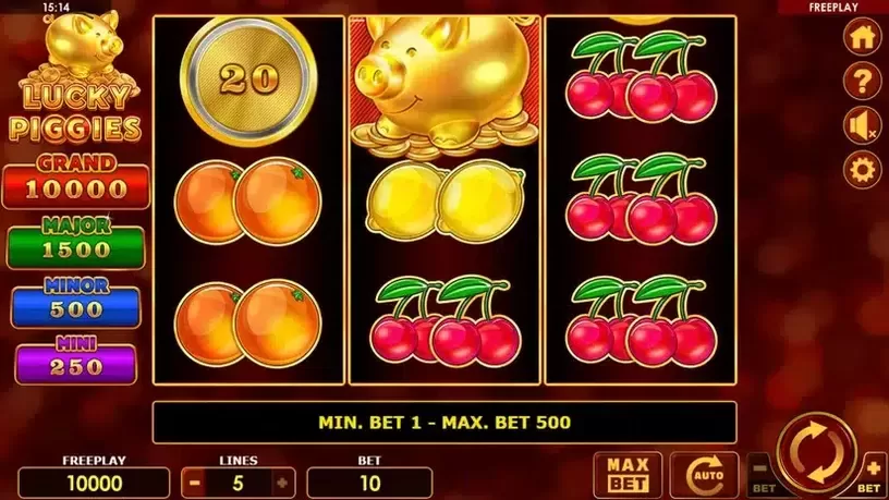 Lucky Piggies slot screenshot 1