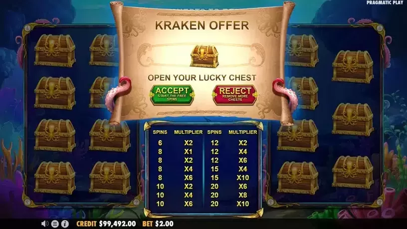 Release the Kraken 2 slot screenshot 4