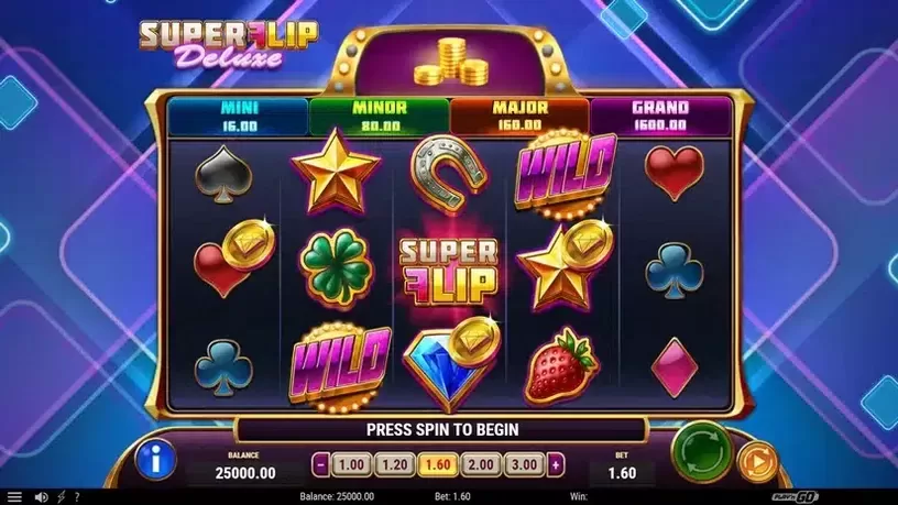 Super Flip Deluxe slot screenshot 1