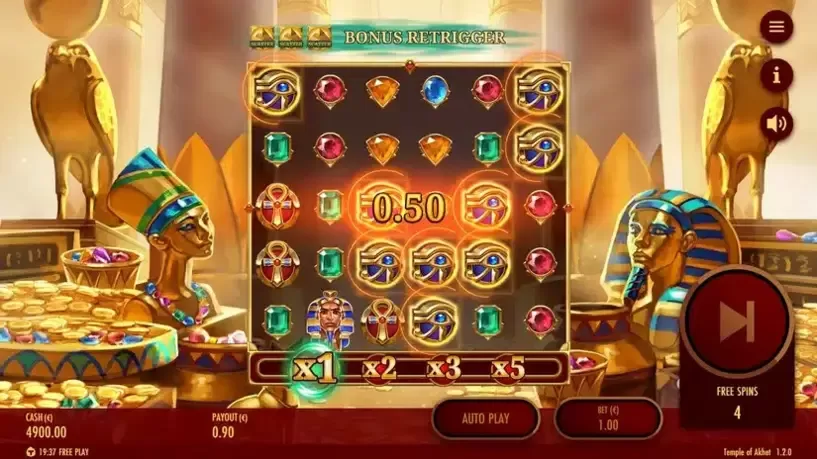 Temple of Akhet slot screenshot