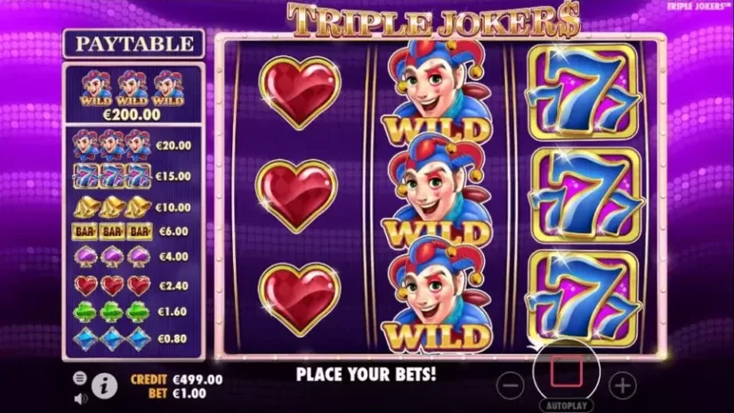 Triple Jokers slot screenshot 2